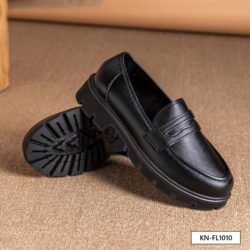 fold loafer kick / black|tan